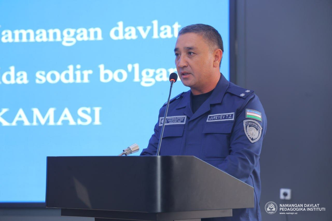 Namangan davlat pedagogika institutida 2026-yil 18-oktabr kuni sodir bo‘lgan yong‘in holati yuzasidan muhokama yig‘ilishi o‘tkazildi.