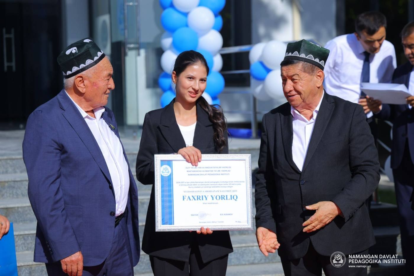 Yuqori natija — munosib e’tirof