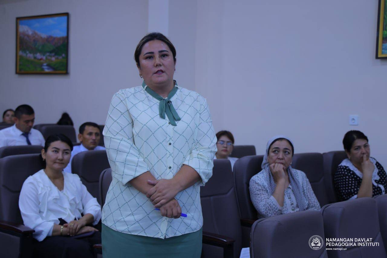 Pedagogika fakulteti professor-o‘qituvchilari bilan ochiq muloqot o‘tkazildi