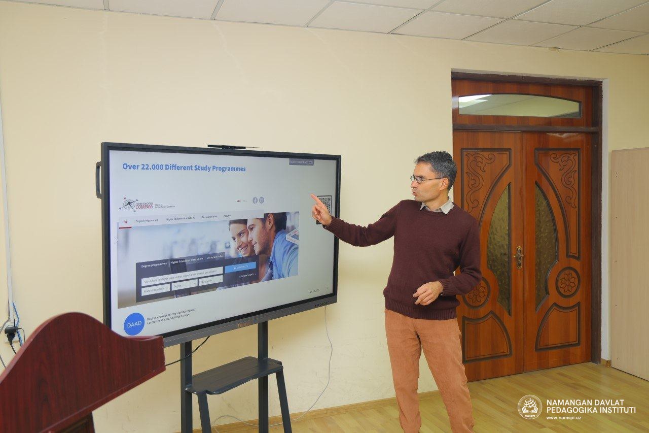 Namangan davlat pedagogika institutida DAAD bilan hamkorlik: Navbatdagi OnSET imtihonlari va ōquv seminari ōtkazildi