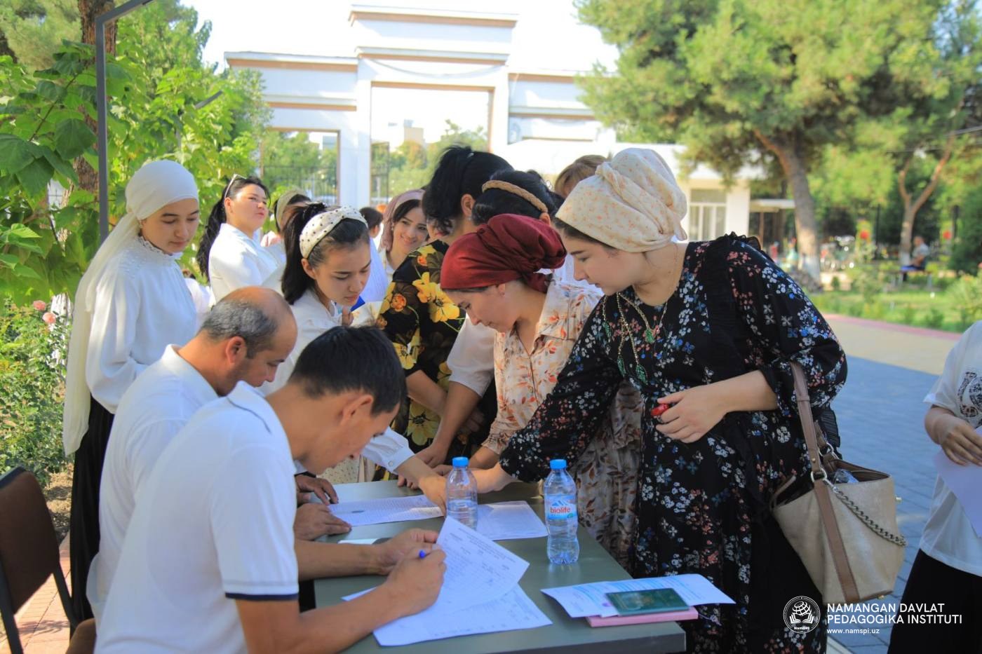 Texnikum bitiruvchilari uchun suhbat jarayonlari o‘tkazilmoqda
