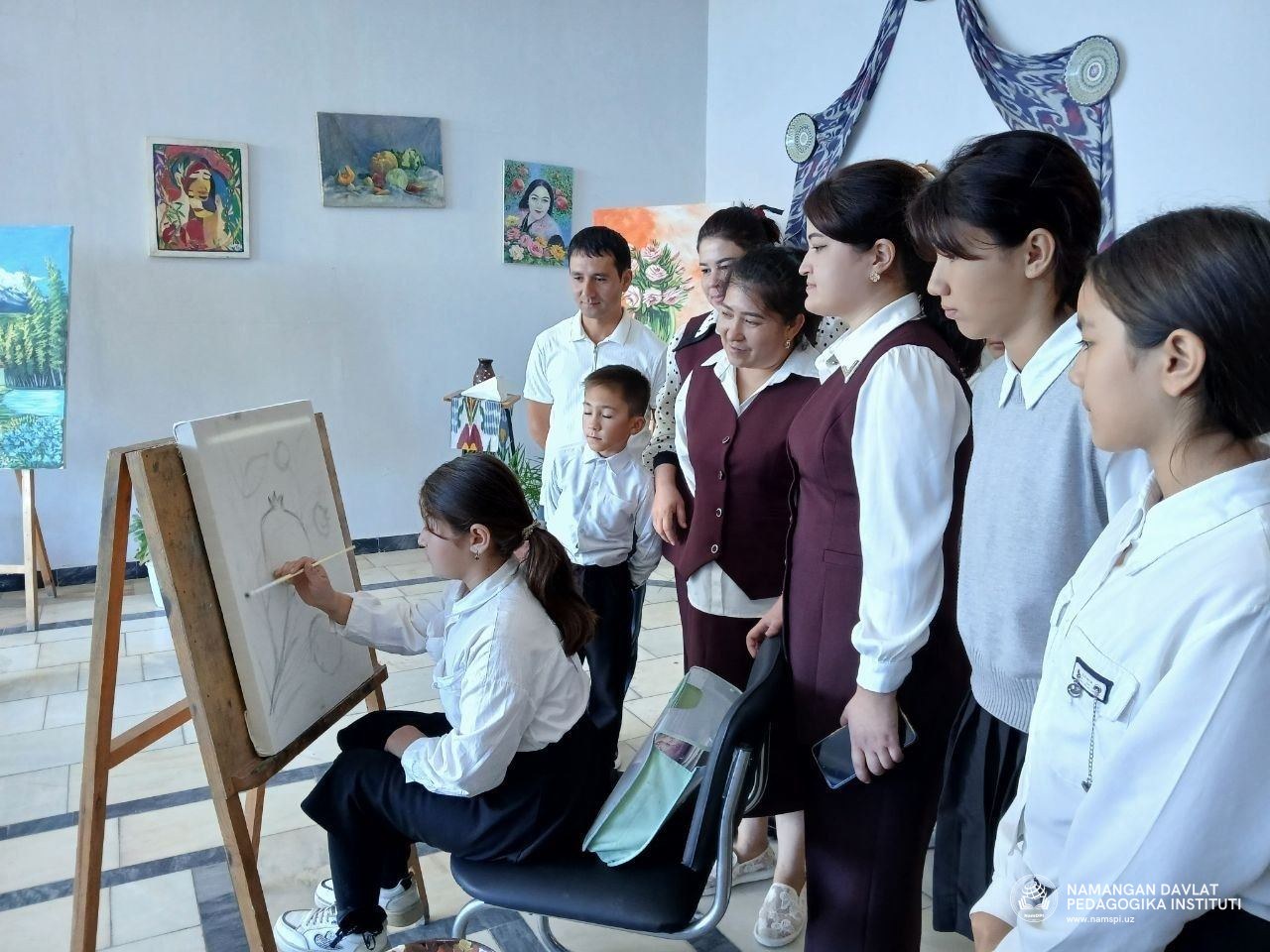 Chortoq tuman 14-sonli bolalar musiqa va san’at maktabida "Yoshlar kuni" munosabati bilan ilmiy-ijodiy tashrif
