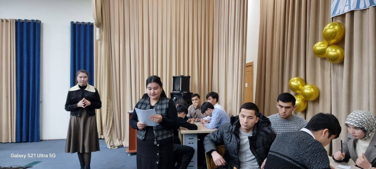 Kechki taʼlim shakli talabalari  "Zakovat" intellektual turnirida!