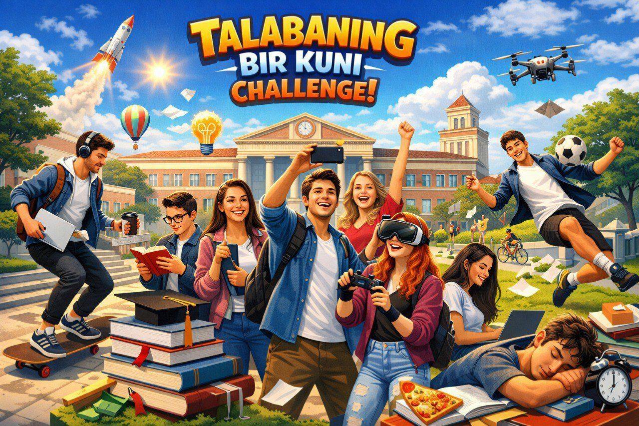 "Talabaning bir kuni" chellenjiga start beramiz.