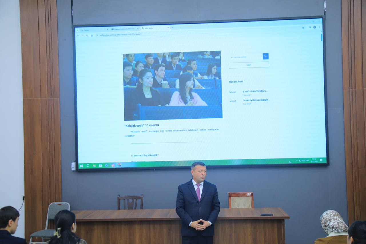 “KELAJAK SOATI” RUKNI OSTIDA “BAGʻRIKENGLIK” MAVZUSIDA “MA’RIFAT DARSI” O‘TKAZILDI