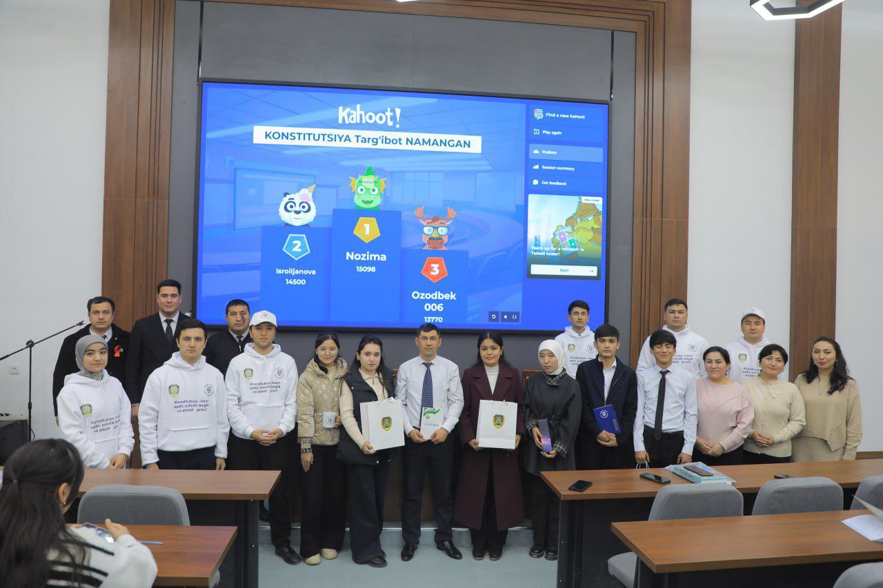 “Konstitutsiya — inson qadri, erkinlik, tenglik va adolat garovi!”