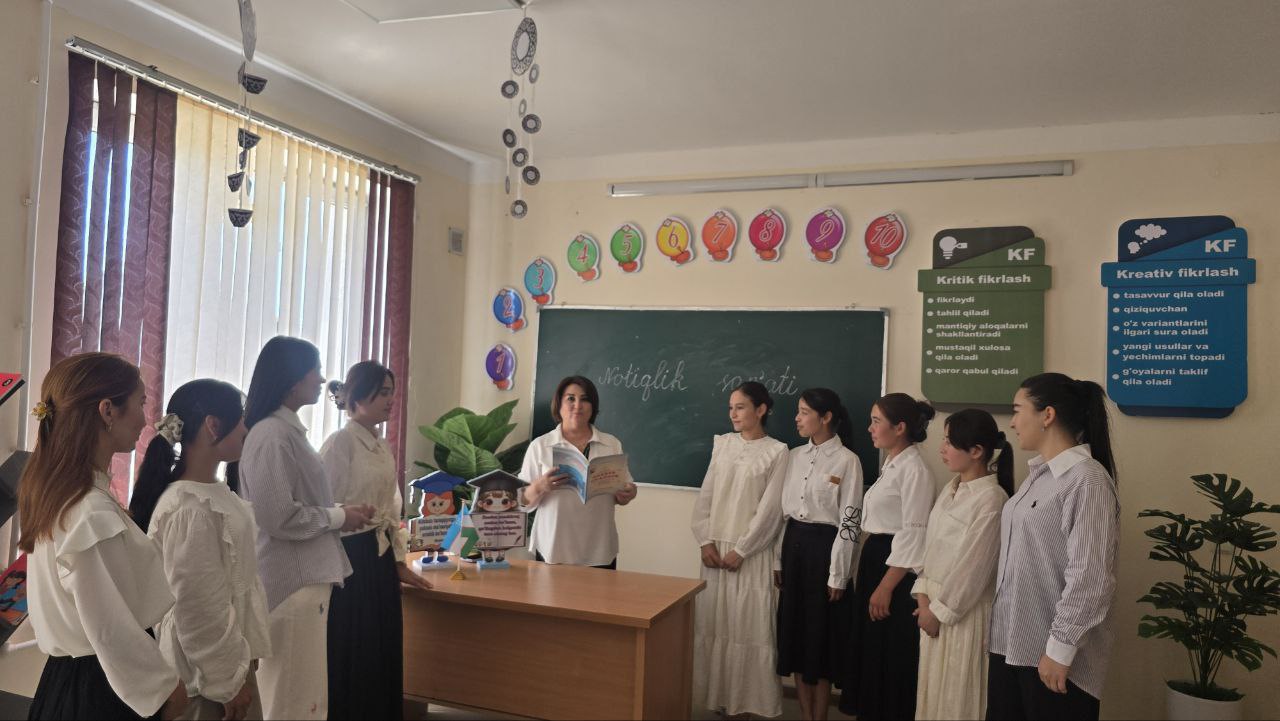 "Dolzarb 90 kunlik" loyihasi doirasida “Yosh notiq” to’garagi faoliyat olib bormoqda.