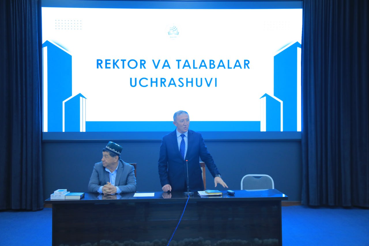 YOSHLAR KUNI DOIRASIDA REKTOR VA YOSHLAR UCHRASHUVI O‘TKAZILDI