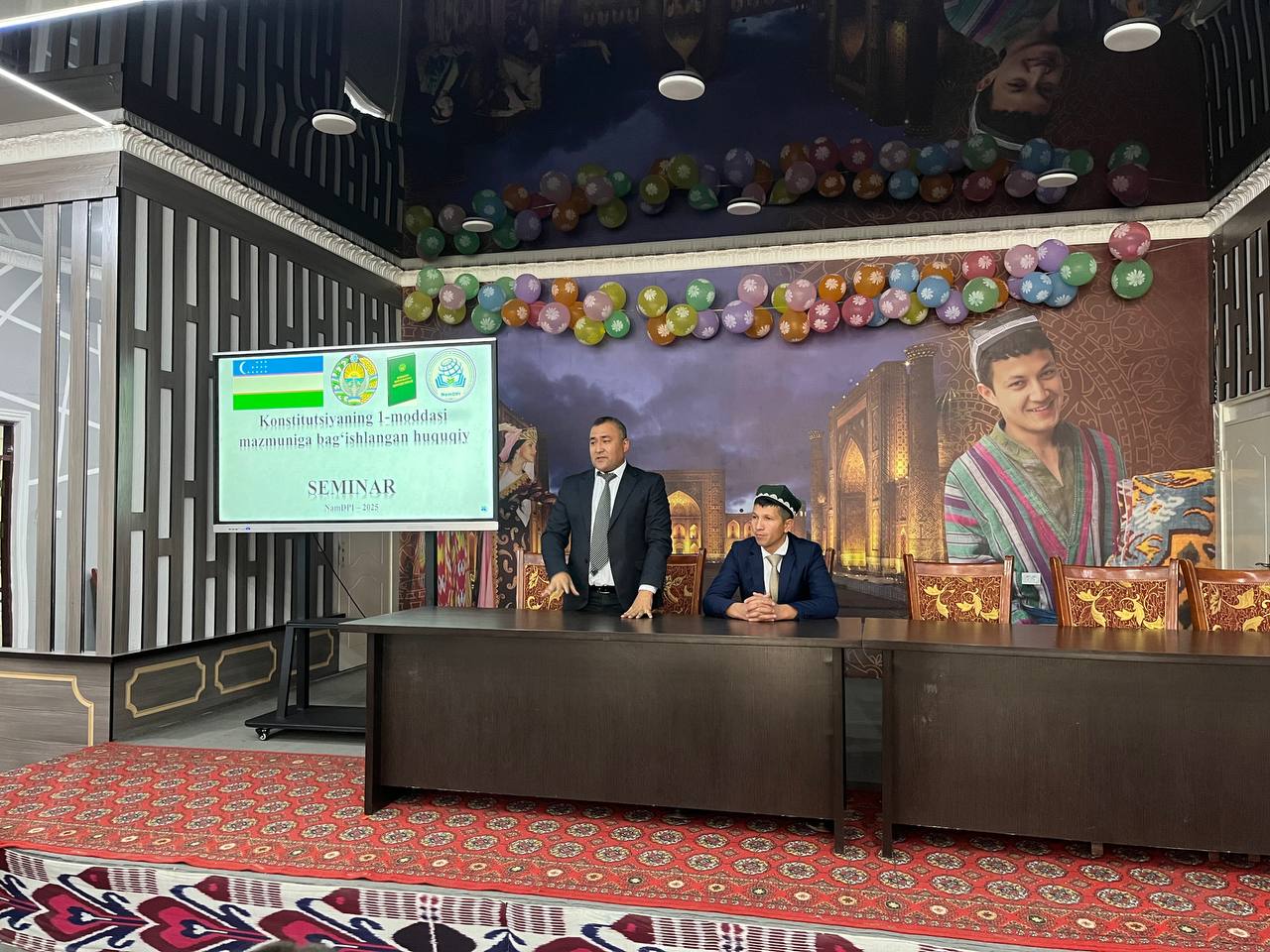 “Konstitutsiyaning 1-moddasi mazmuni” mavzusidagi huquqiy seminar o'tkazildi