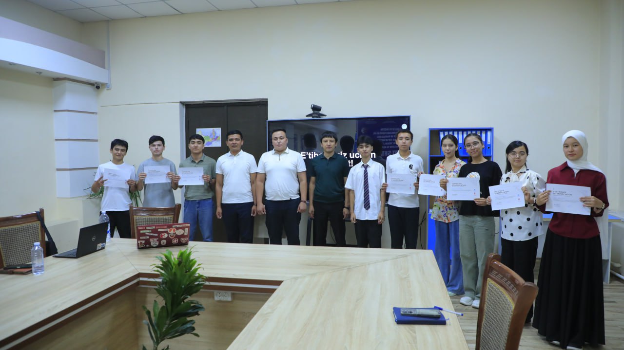 Maktab o'quvchilari o'rtasida ilmiy innovatsion loyihalar tanlovi o'tkazildi.