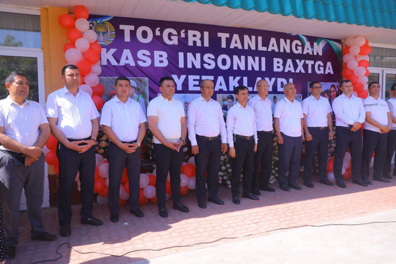 POP TUMANIDA O‘QUV VA MEHNAT YARMARKASI START OLDI