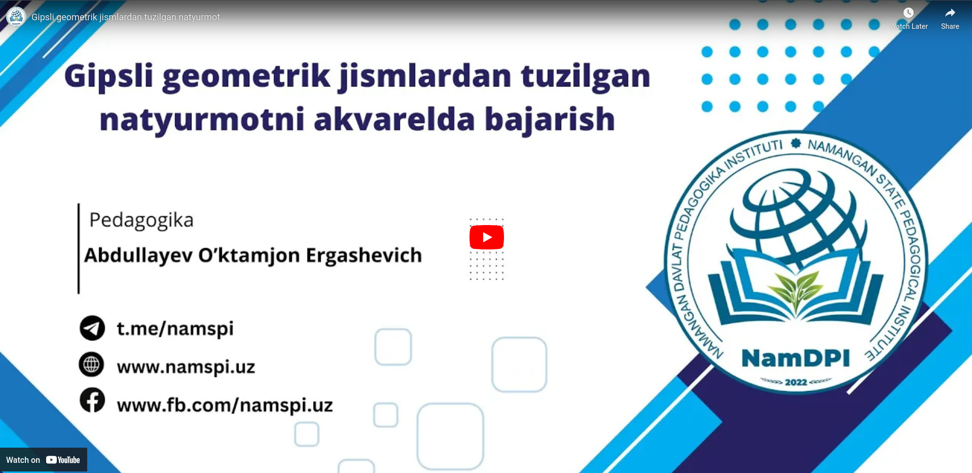 Gipsli geometrik jismlardan tuzilgan natyurmot