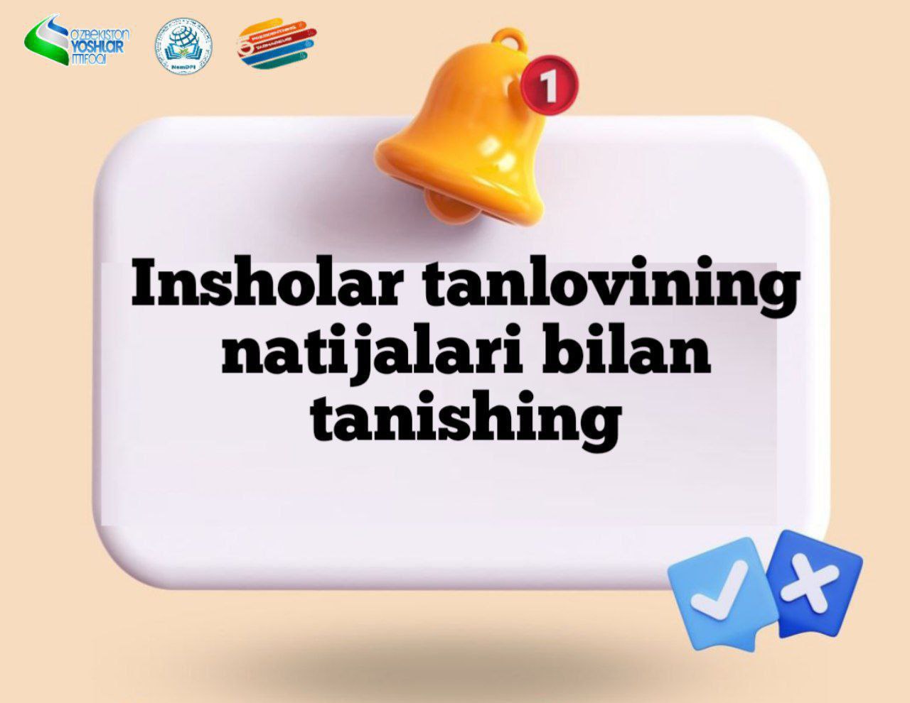 “USTOZ VA SHOGIRDLIK  – YUKSAK MA’NAVIY QADRIYAT” mavzusida o'tkazilgan  insholar tanlovini natijalari bilan tanishing