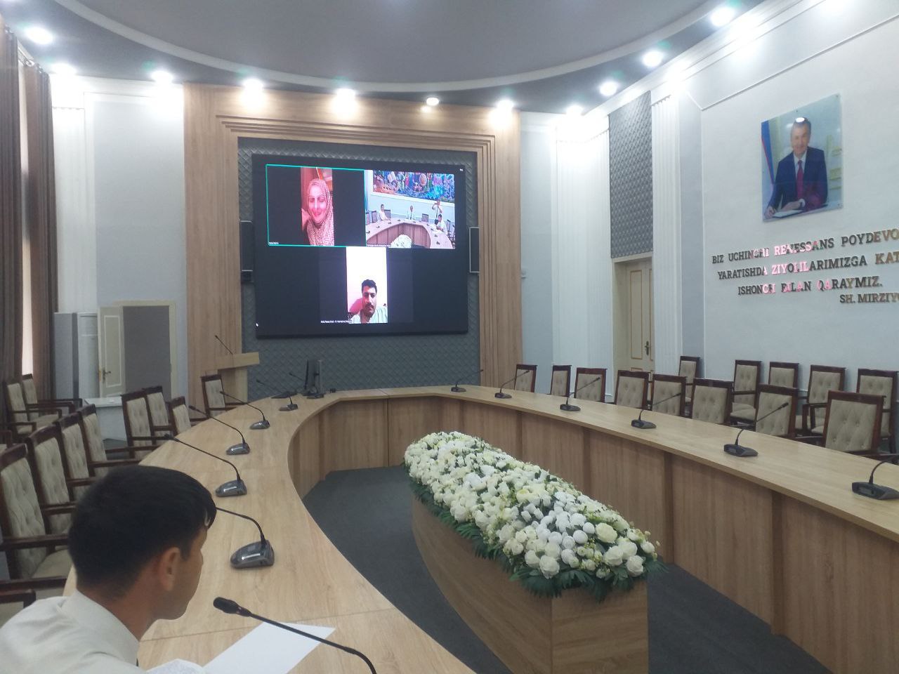 Namangan davlat pedagogika institutida xorijiy talabalar bilan onlayn uchrashuv tashkil etildi