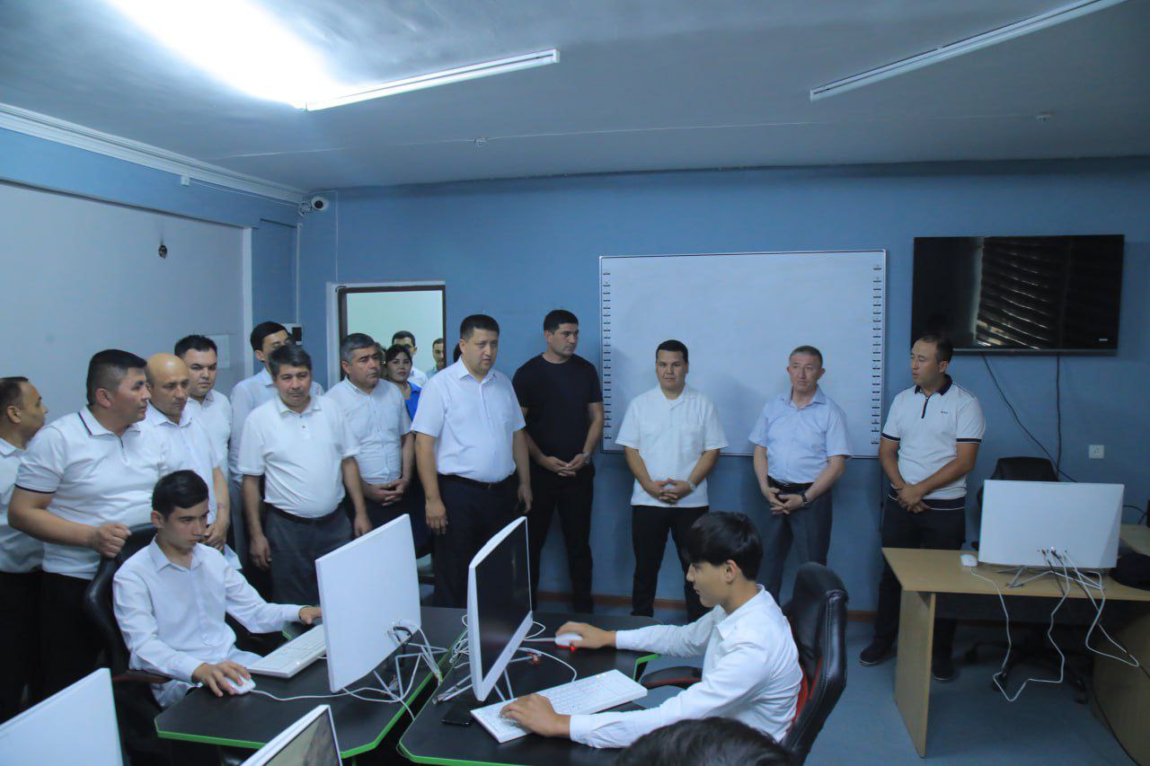 Chust tumani 1-sonli politexnikum qoshidagi yozgi kasblar markazi oʻrganildi.