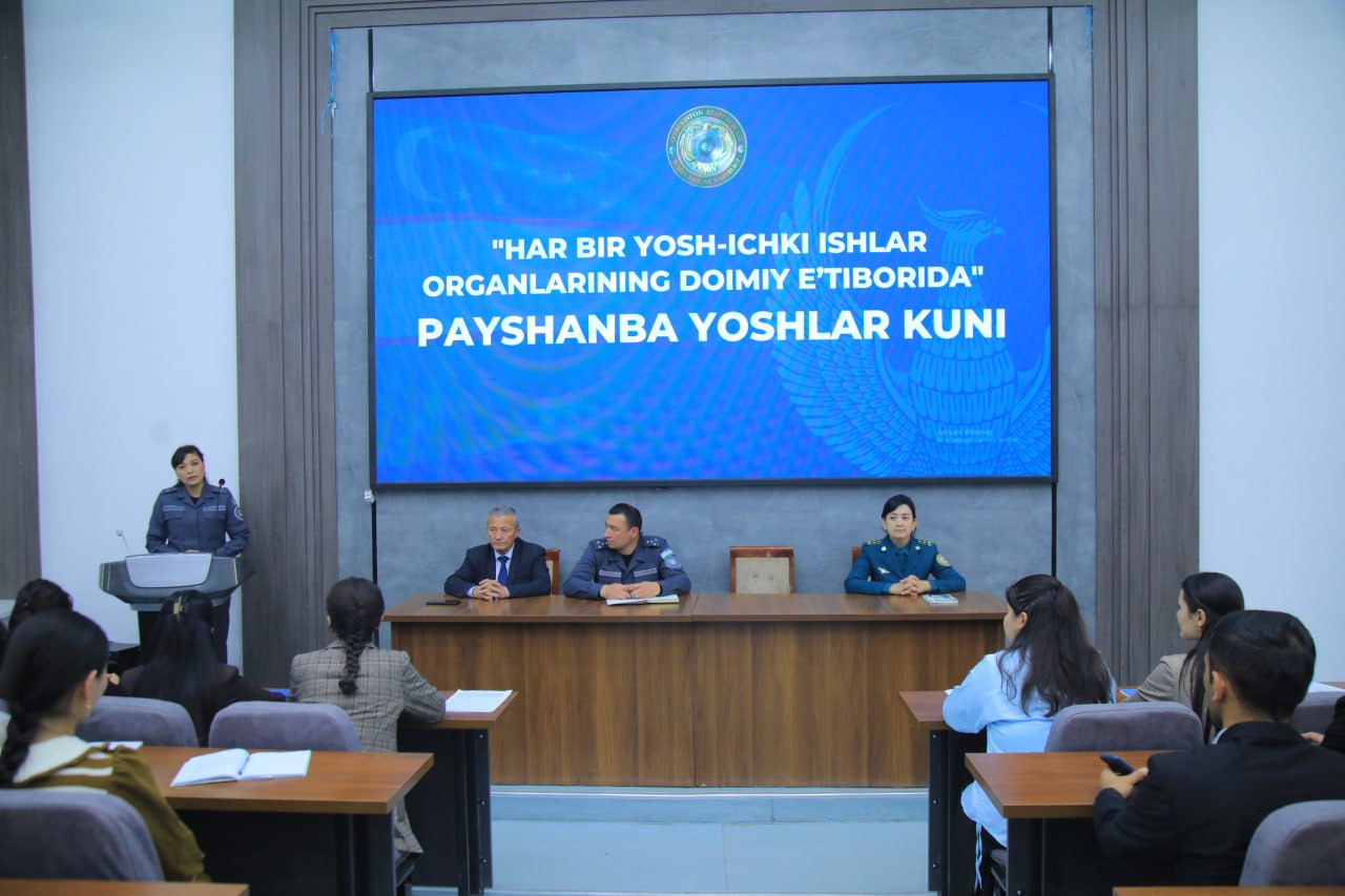 “Har bir yosh ichki ishlar organlarining doimiy e’tiborida” mavzusida uchrashuv o‘tkazildi