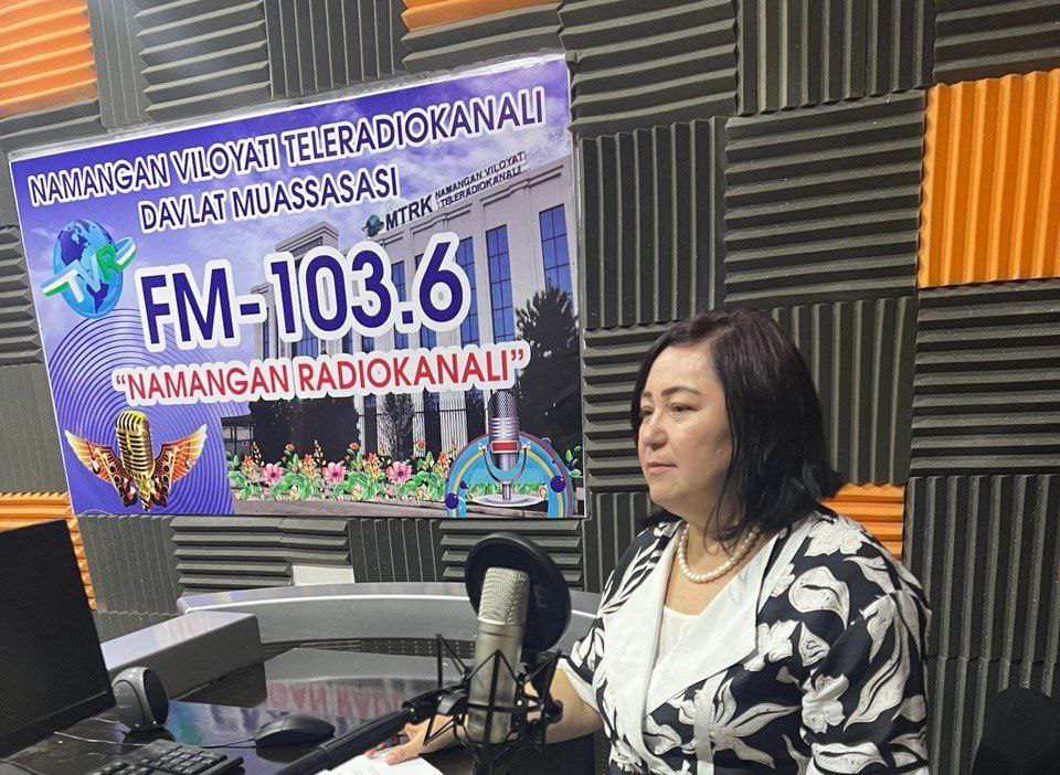 FM-103.6 "Namangan radiokanali"ning navbatdagi jonli efirida Namangan davlat  pedagogika instituti