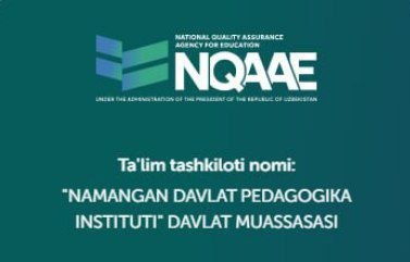 Namangan davlat pedagogika institutida “Sun’iy intellekt” yo‘nalishi maxsus akkreditatsiyaning yakuniy bosqichidan o‘tdi
