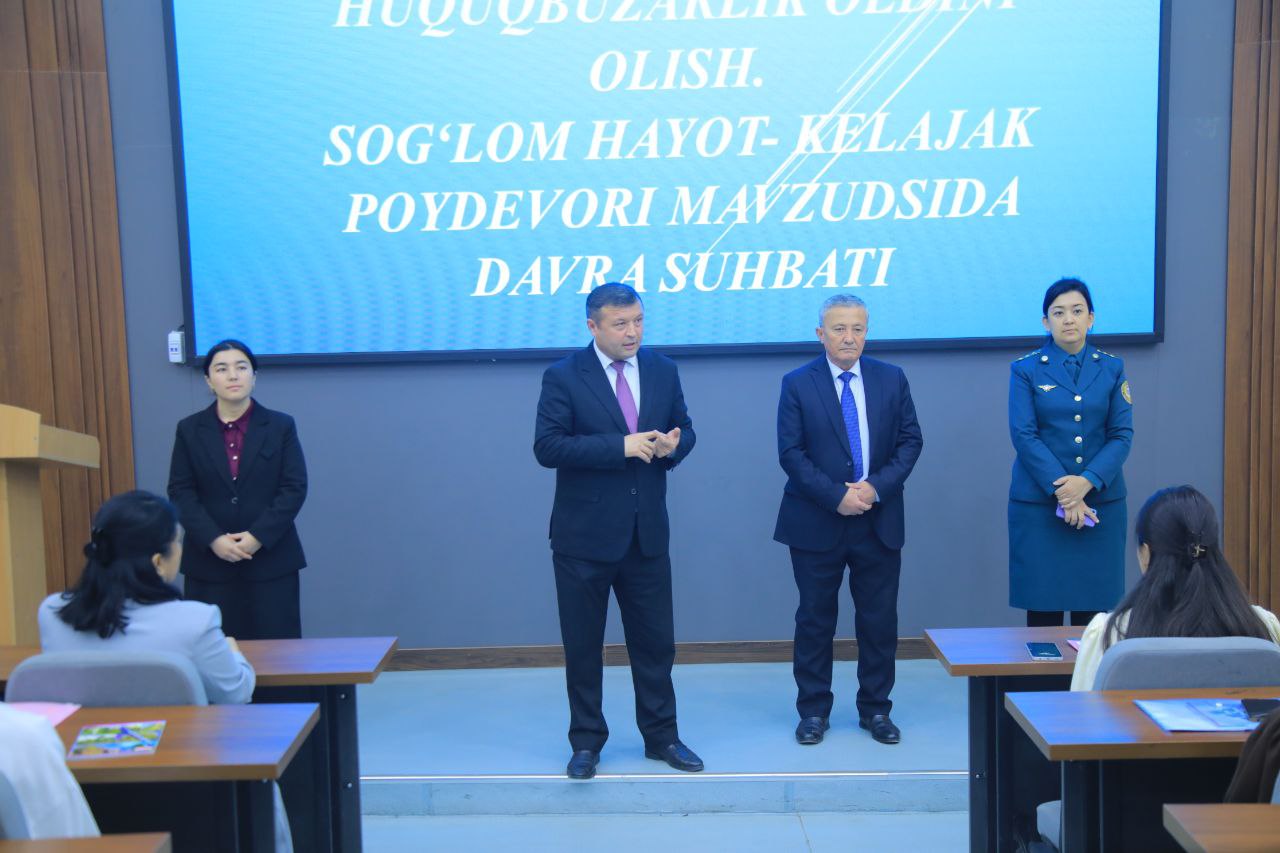 Ijtimoiy fanlar fakulteti tyutorlari tashabbusi bilan “ Yoshlar orasida jinoyatchilik va huquqbuzarlikni oldini olish” mavzusida davra suhbati o’tkazildi.