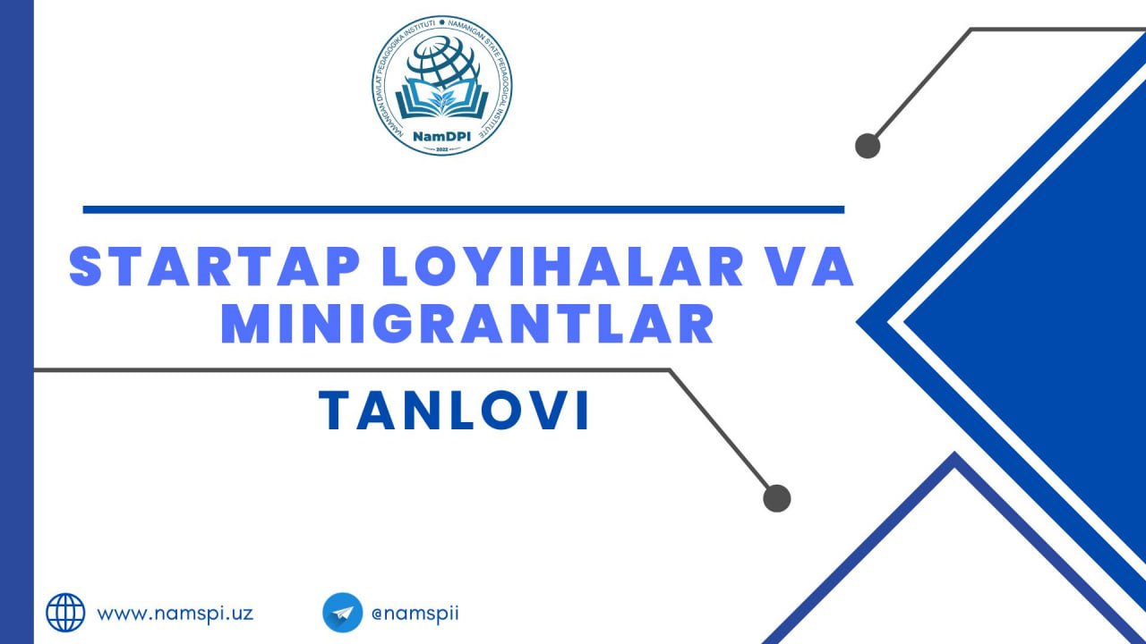 Startap va innovatsion loyihalar uchun 100 mln so'mgacha grant mablag'lari tanlovi e'lon qilinmoqda